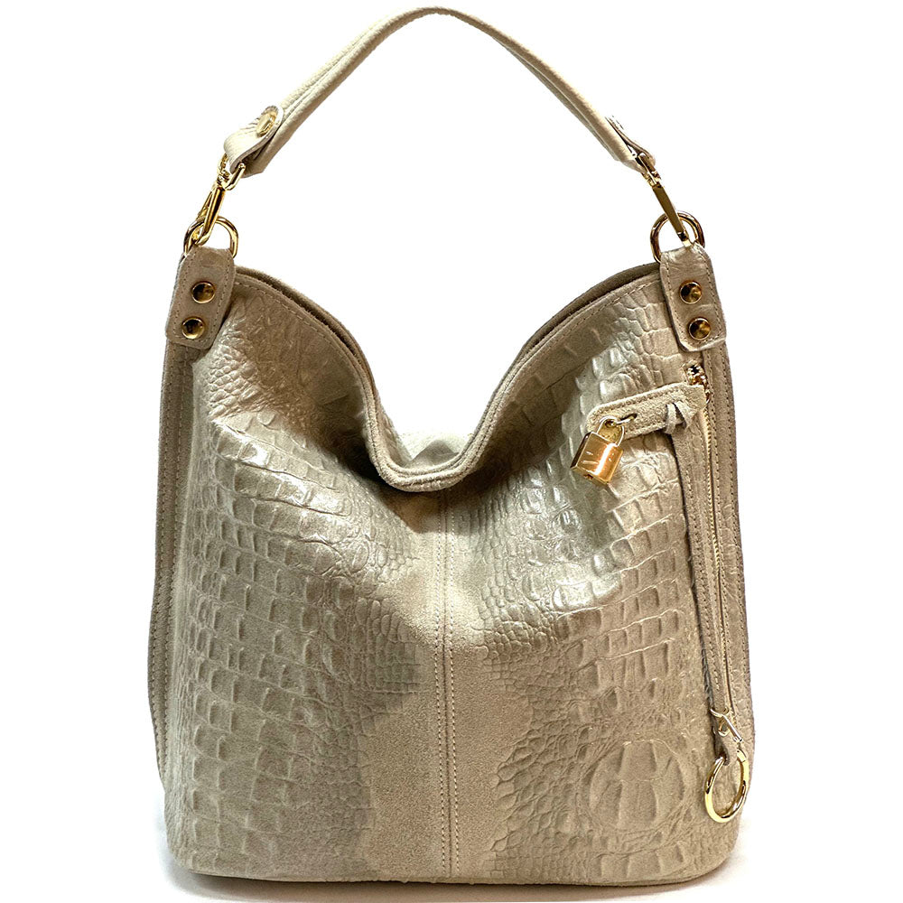 Selene S leather Hobo bag