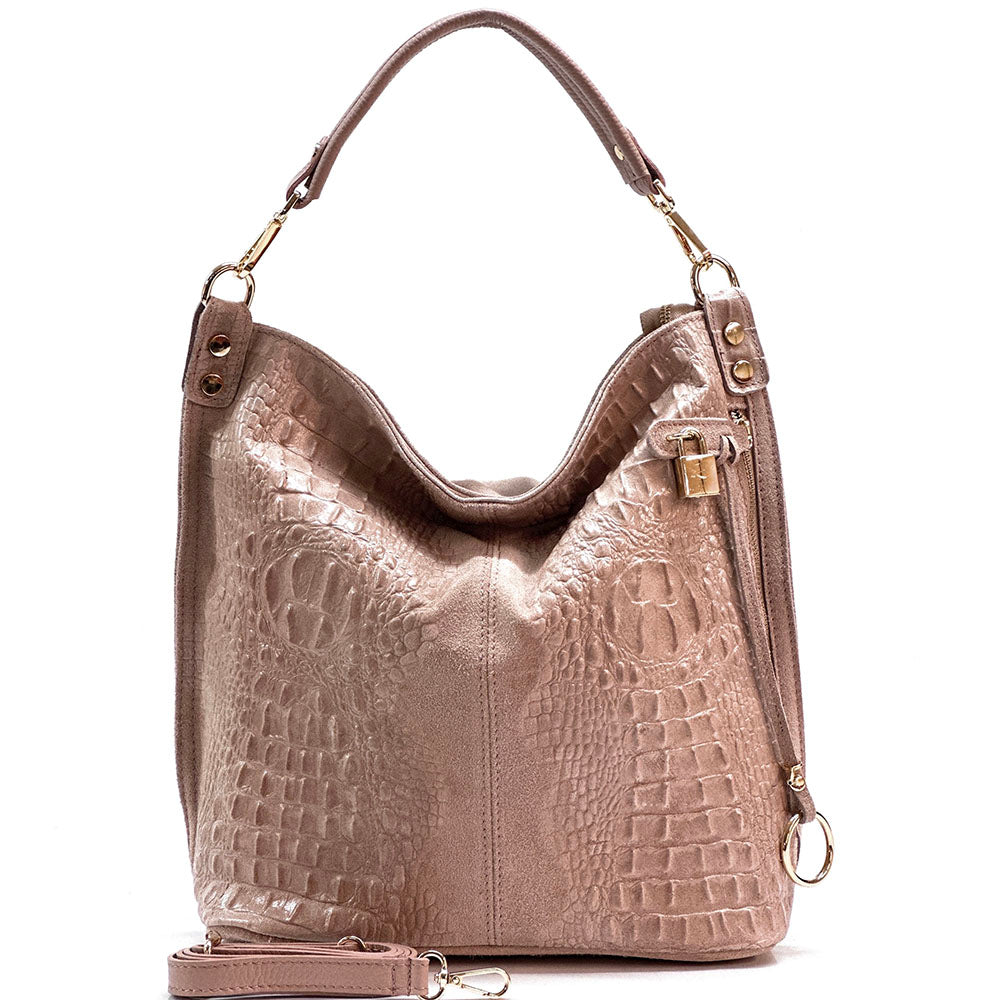 Selene S leather Hobo bag