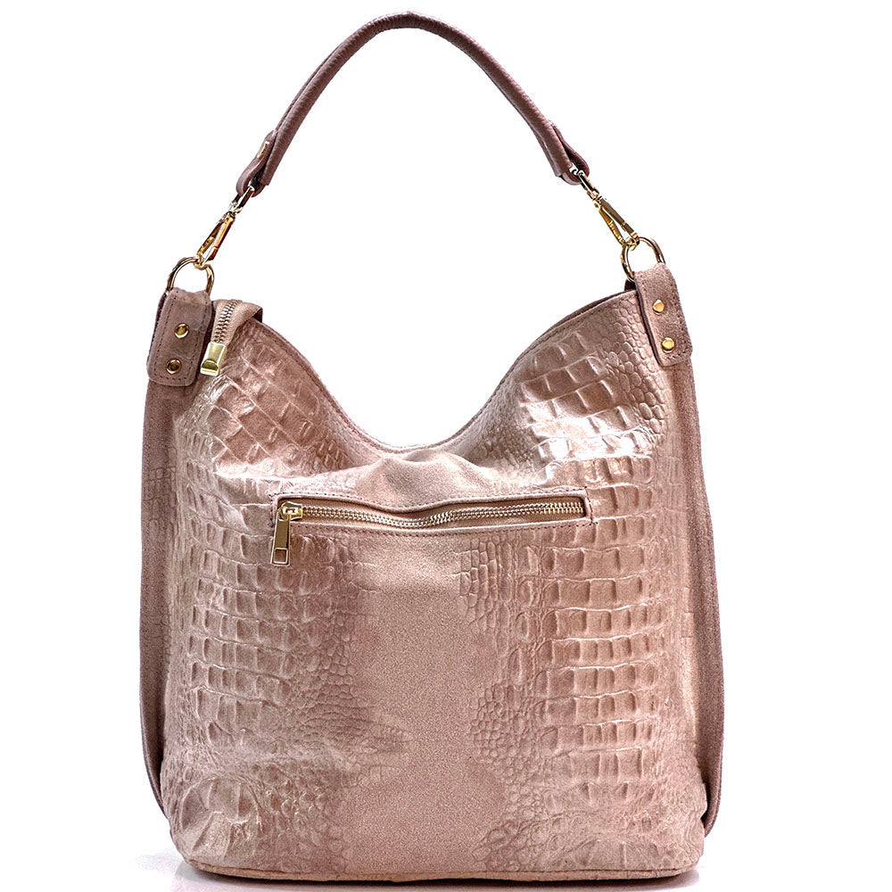 Selene S leather Hobo bag