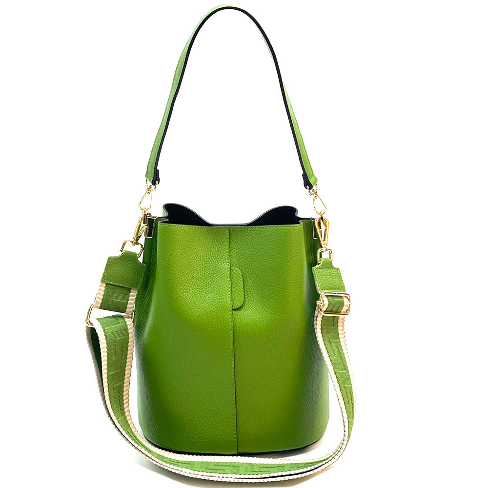 Maddalena GM leather bucket bag