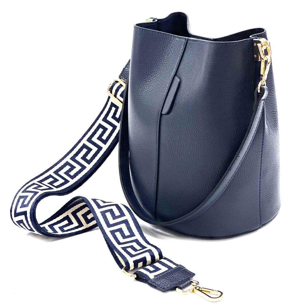 Maddalena GM leather bucket bag