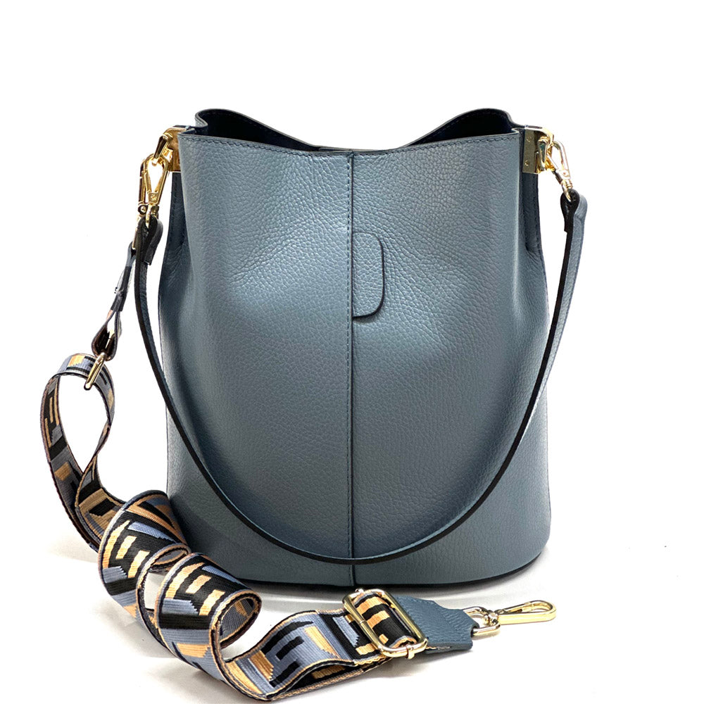 Maddalena GM leather bucket bag