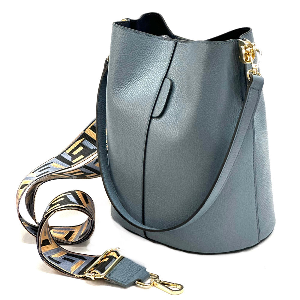 Maddalena GM leather bucket bag