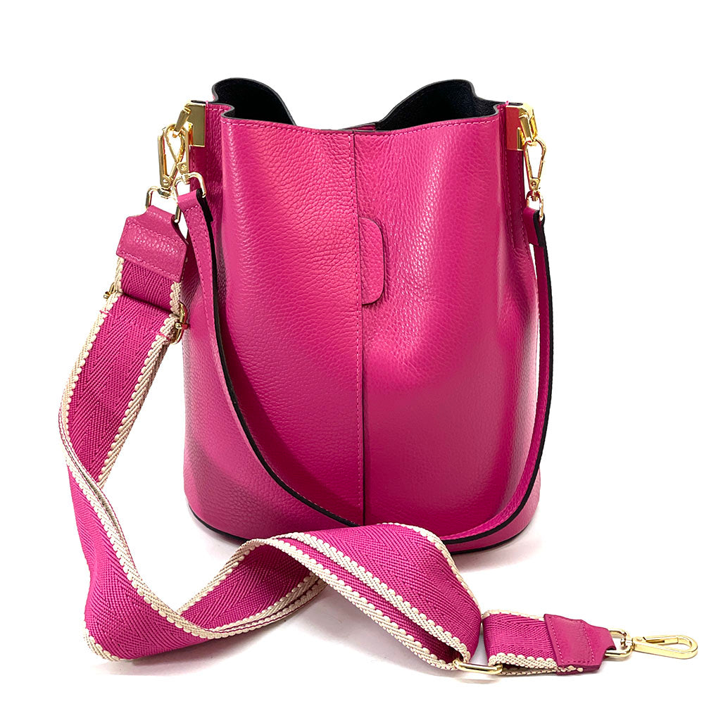 Maddalena GM leather bucket bag