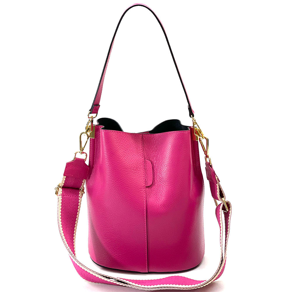 Maddalena GM leather bucket bag