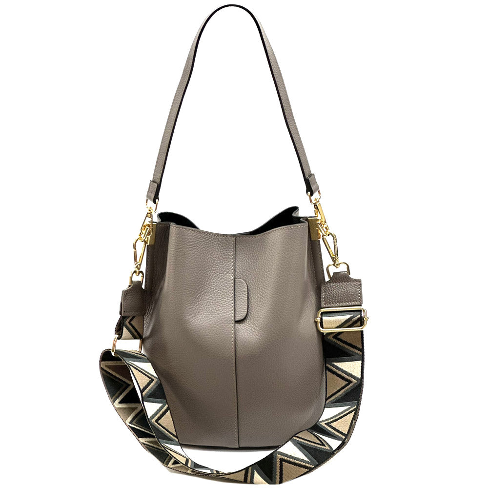 Maddalena GM leather bucket bag