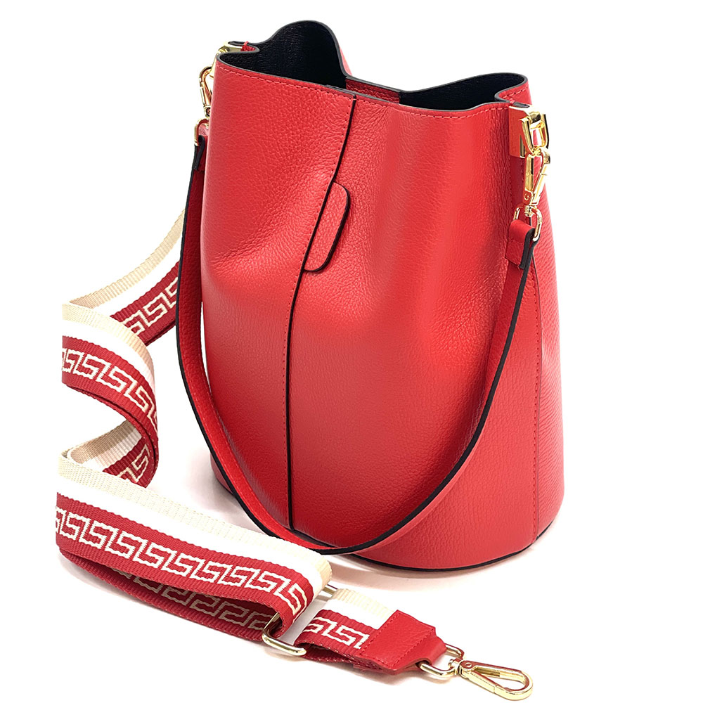 Maddalena GM leather bucket bag