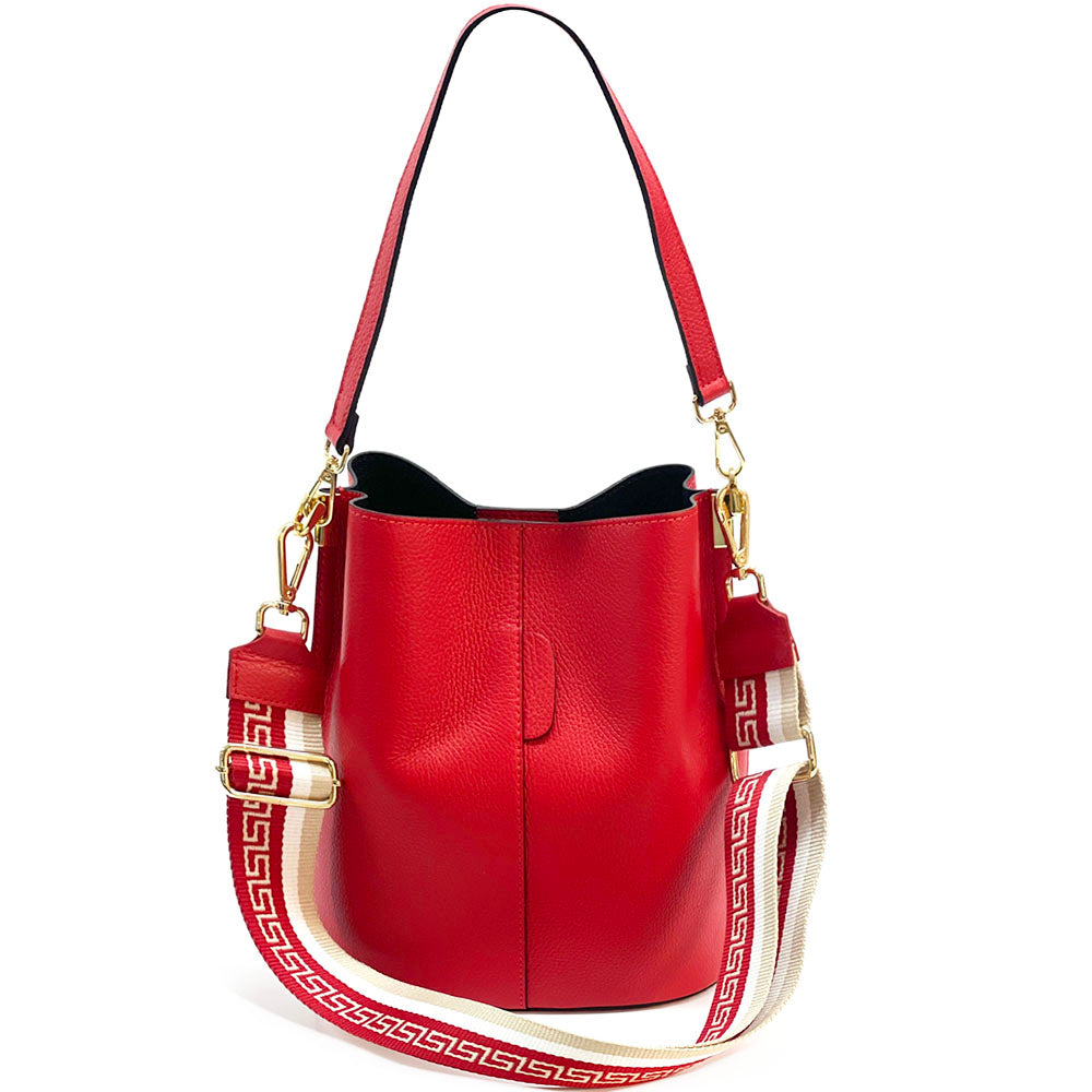 Maddalena GM leather bucket bag