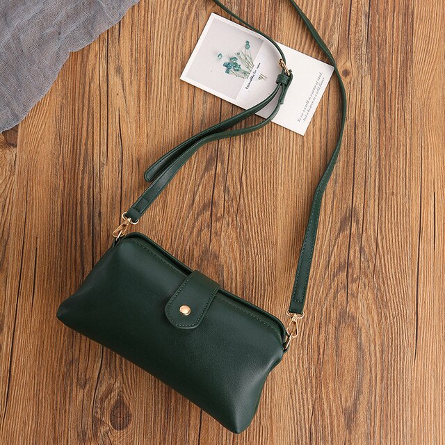 Green Léa Retro Handmade Leather Dr Bag
