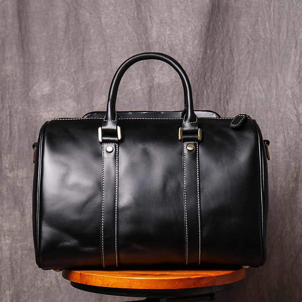 Lorenzo Leather Weekender Duffle Bag