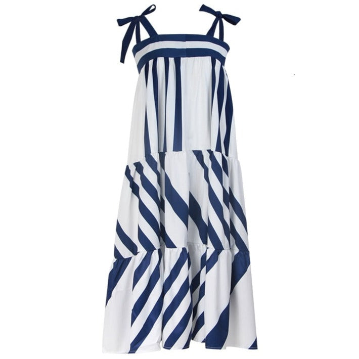 Striped Spaghetti Strap Dress