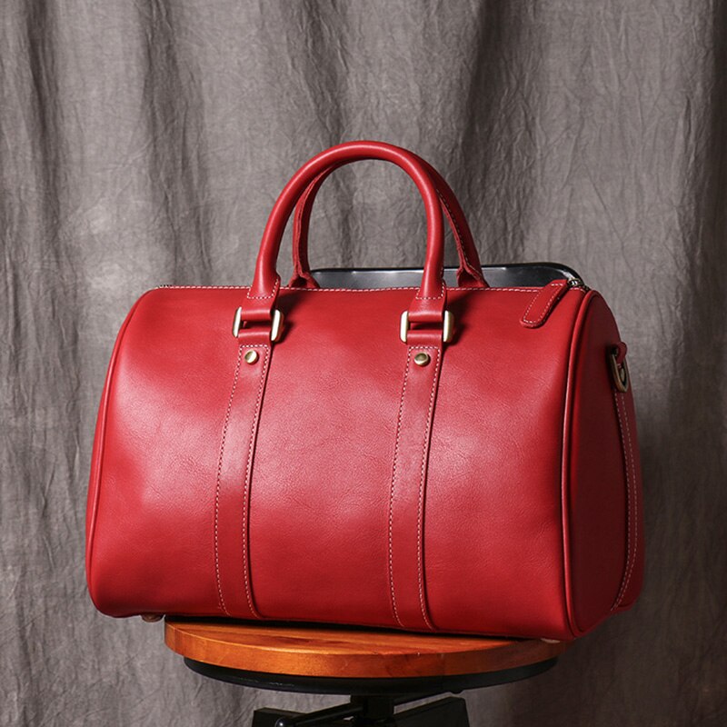 Lorenzo Leather Weekender Duffle Bag