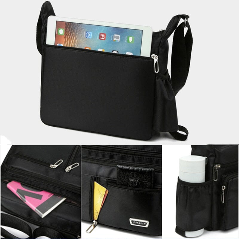 Messenger Bag With Water Bottle Holder