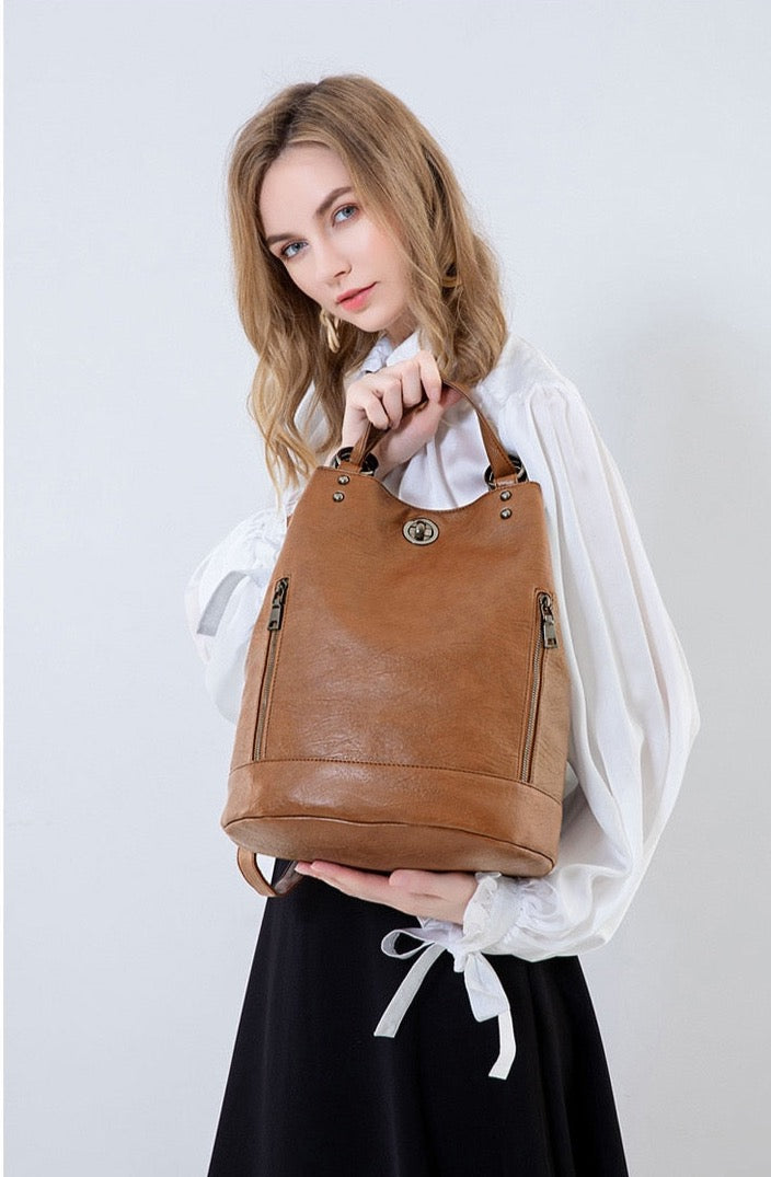 ChicFlex Triforma Leather Backpack