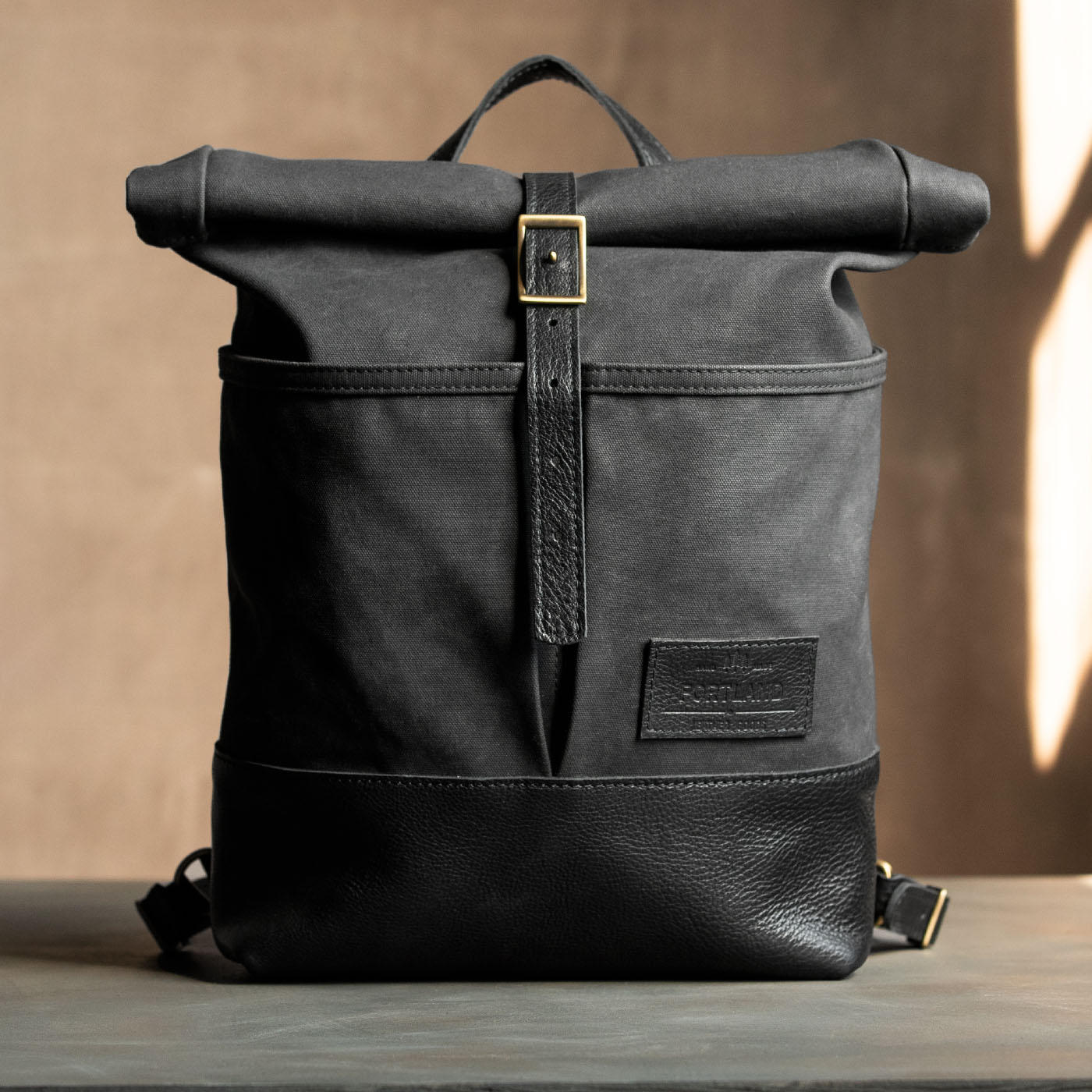 'Almost Perfect' Canvas Rolltop Backpack