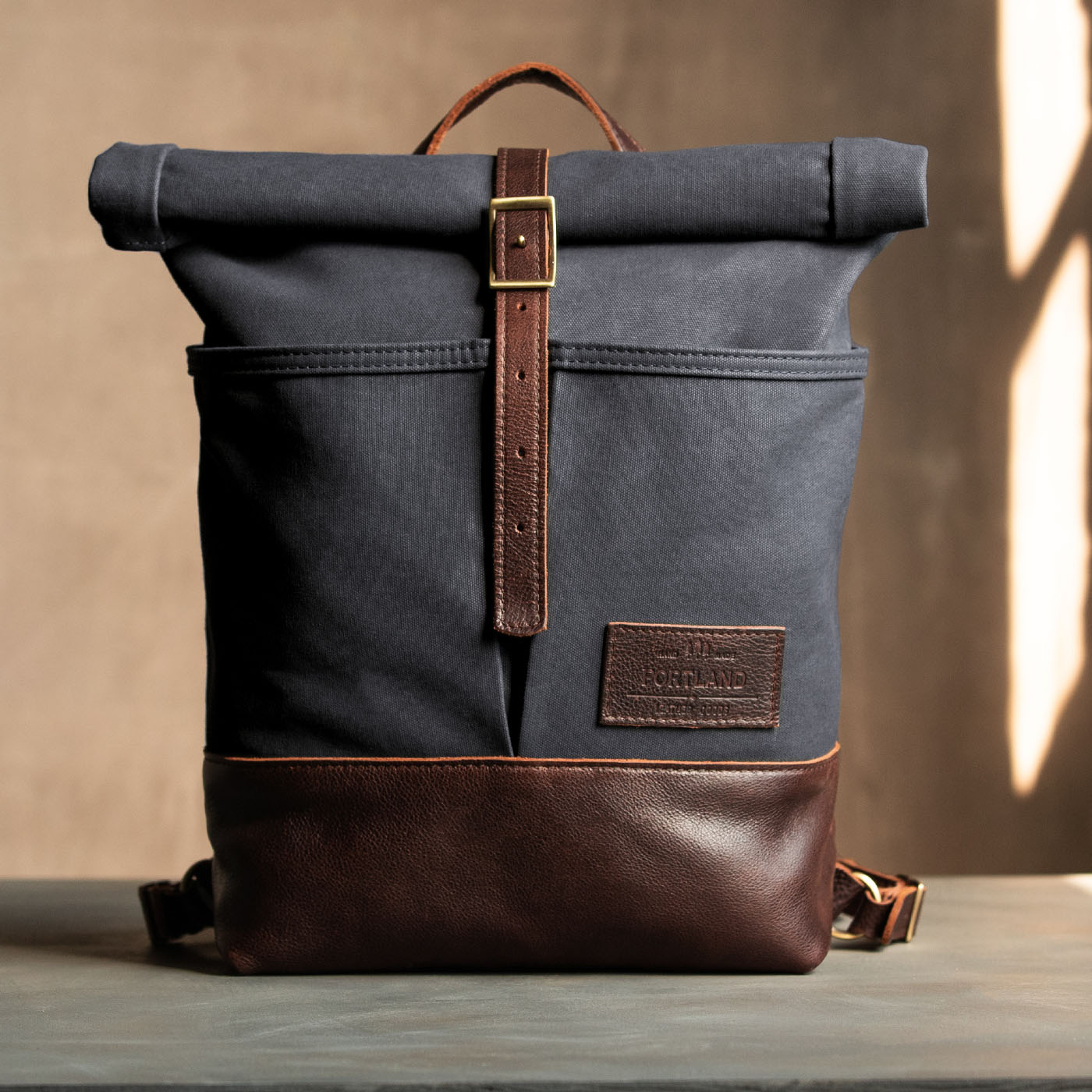 'Almost Perfect' Canvas Rolltop Backpack