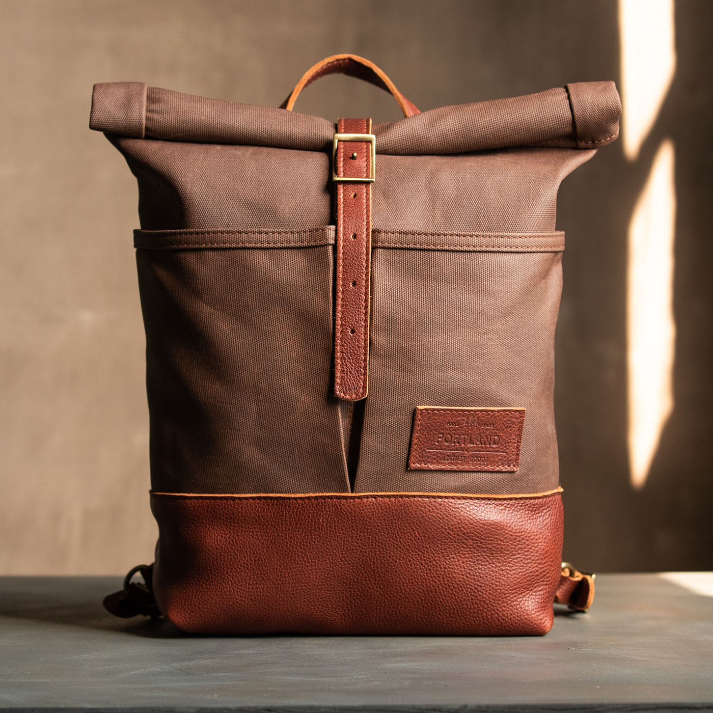 'Almost Perfect' Canvas Rolltop Backpack