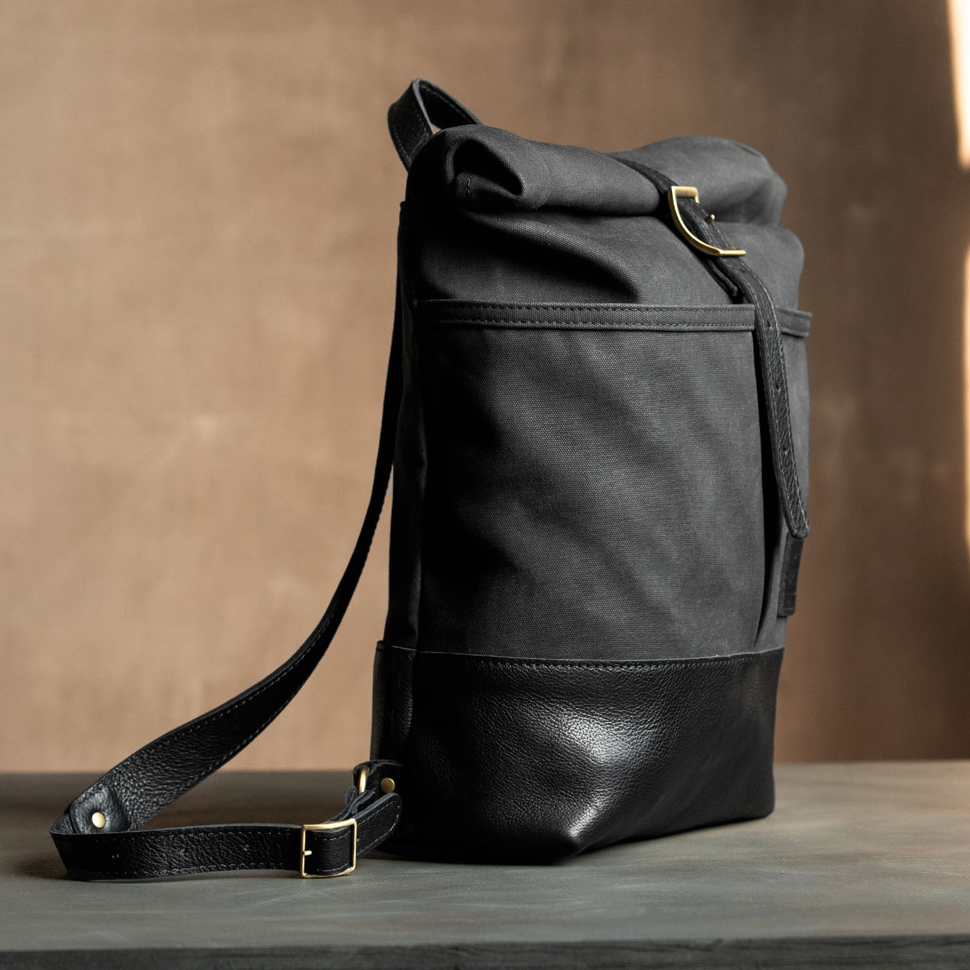 'Almost Perfect' Canvas Rolltop Backpack