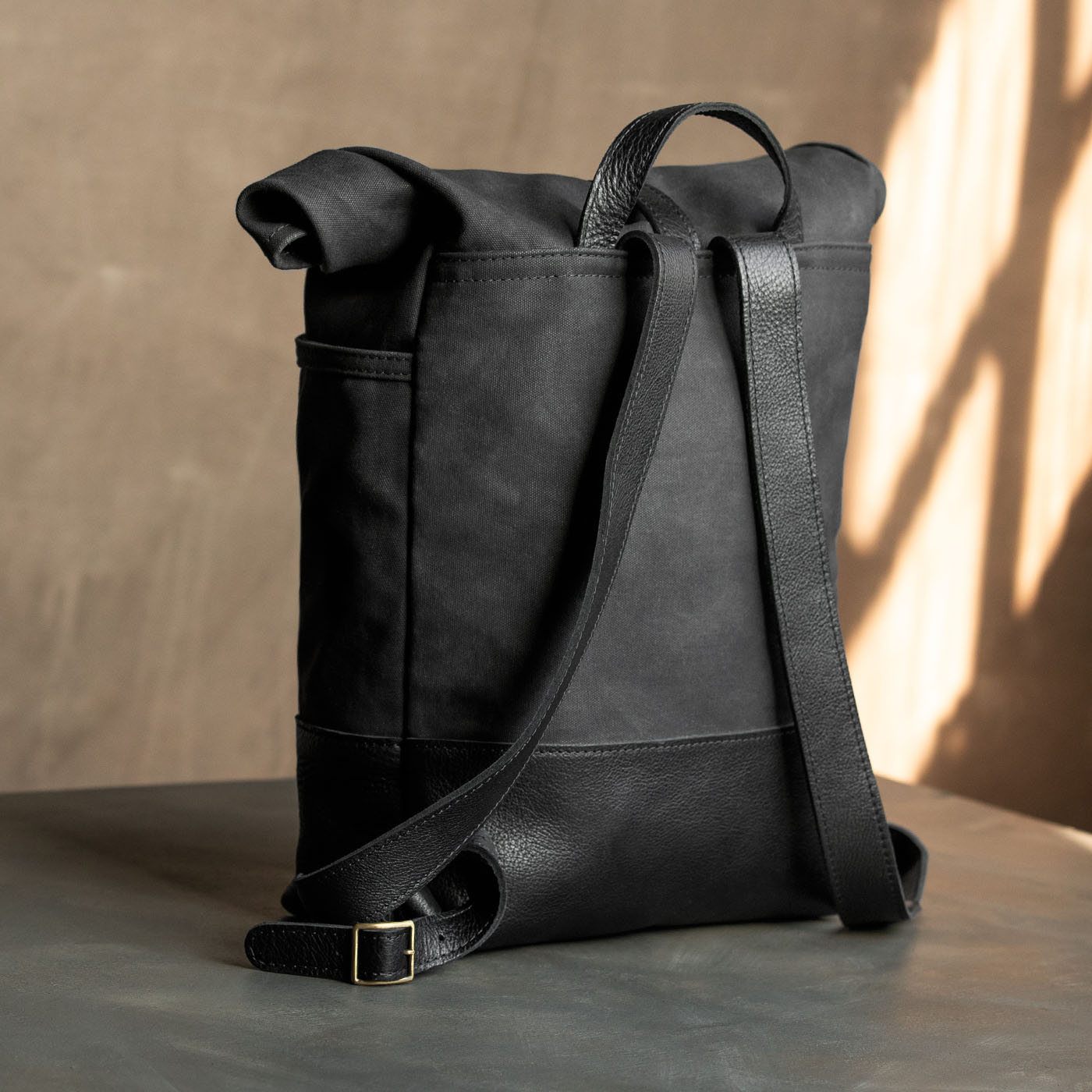 'Almost Perfect' Canvas Rolltop Backpack