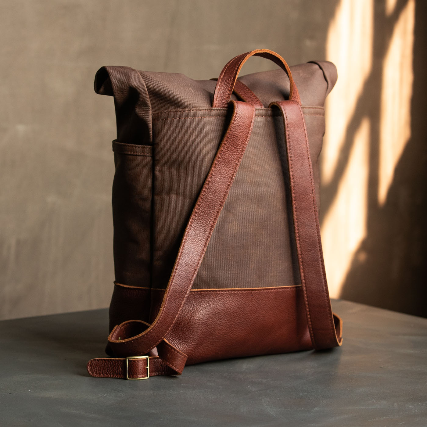 'Almost Perfect' Canvas Rolltop Backpack