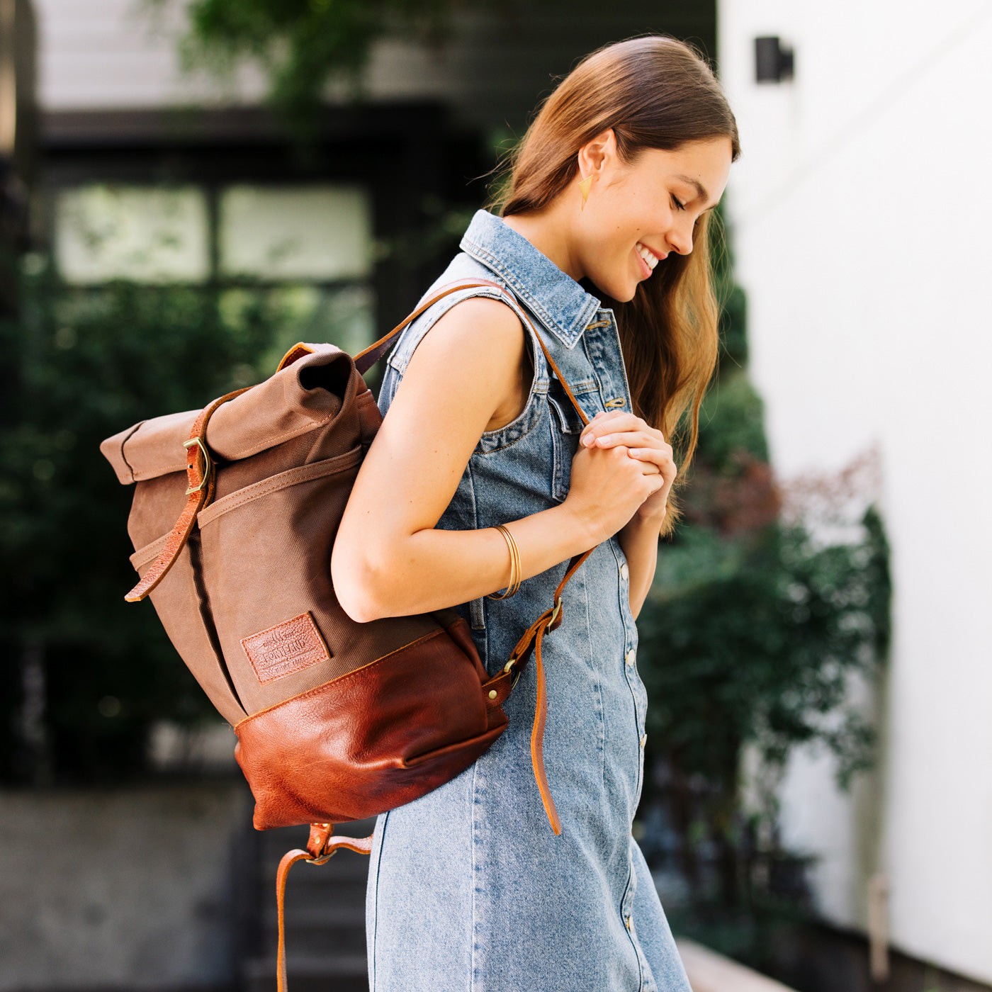 'Almost Perfect' Canvas Rolltop Backpack