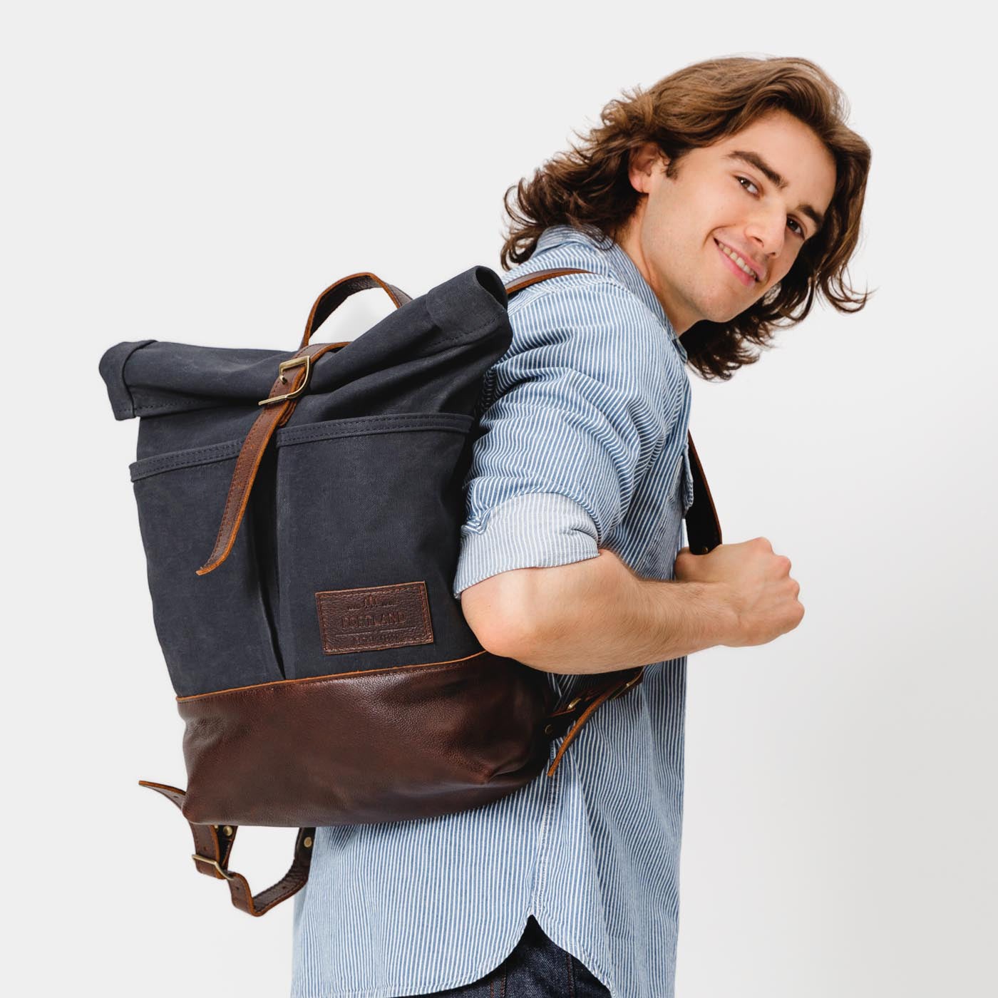 'Almost Perfect' Canvas Rolltop Backpack