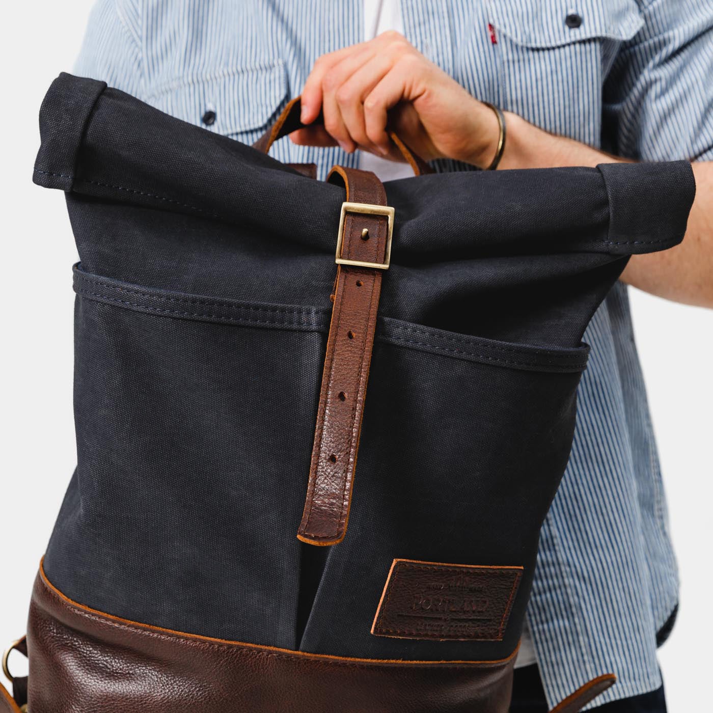 'Almost Perfect' Canvas Rolltop Backpack