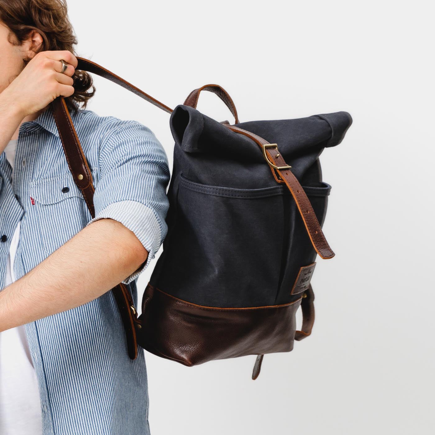 'Almost Perfect' Canvas Rolltop Backpack