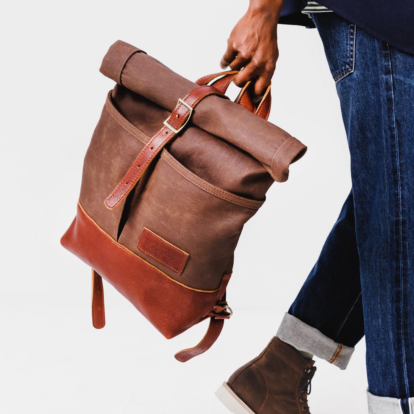 'Almost Perfect' Canvas Rolltop Backpack