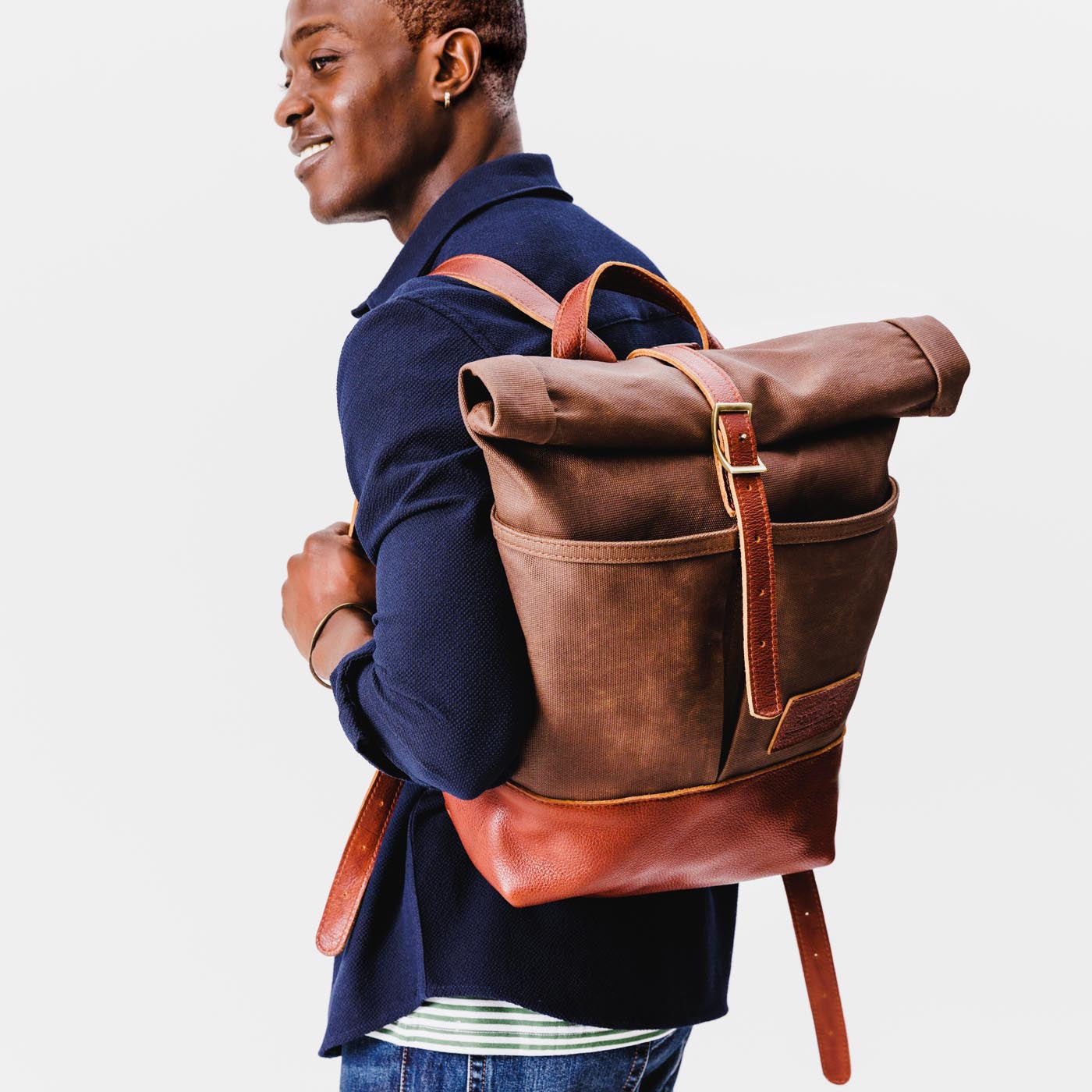 'Almost Perfect' Canvas Rolltop Backpack