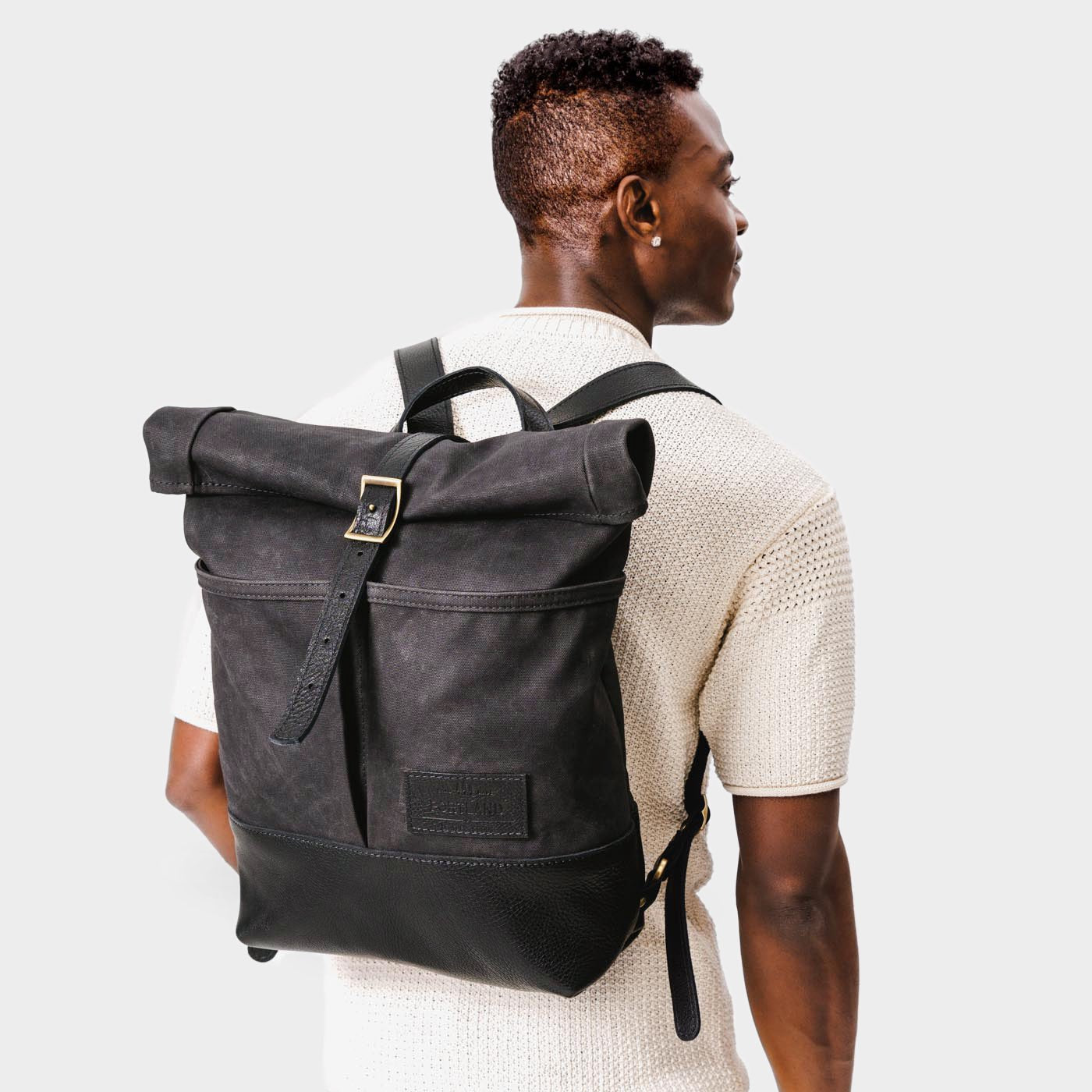 'Almost Perfect' Canvas Rolltop Backpack