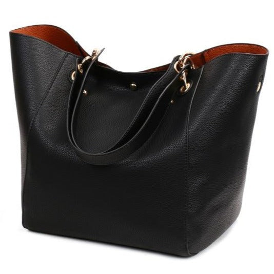 Luxury Leather Shoulder Bag | Multiple Colors