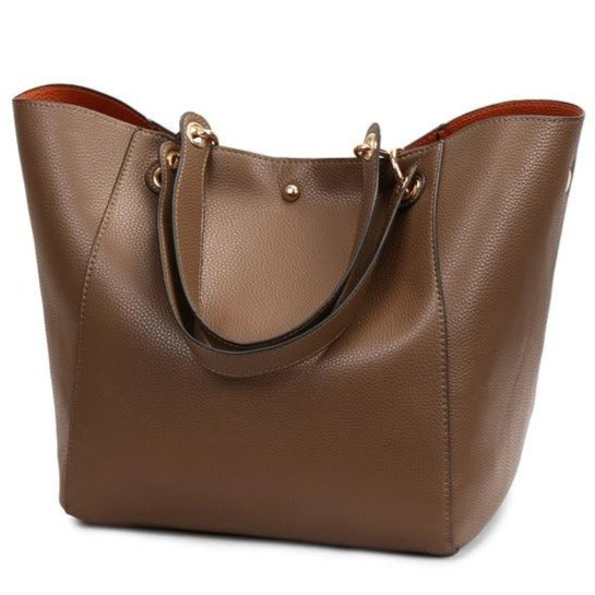 Luxury Leather Shoulder Bag | Multiple Colors