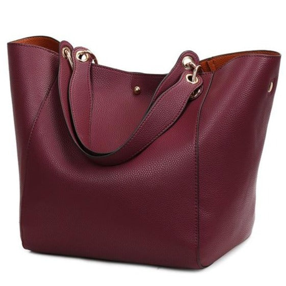 Luxury Leather Shoulder Bag | Multiple Colors