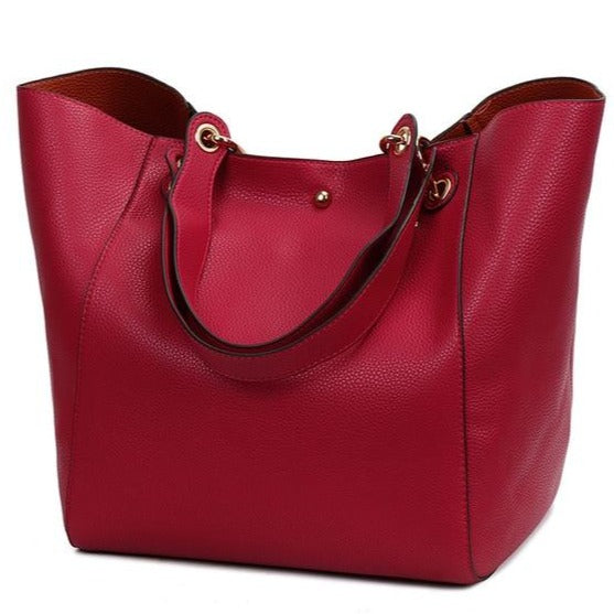 Luxury Leather Shoulder Bag | Multiple Colors